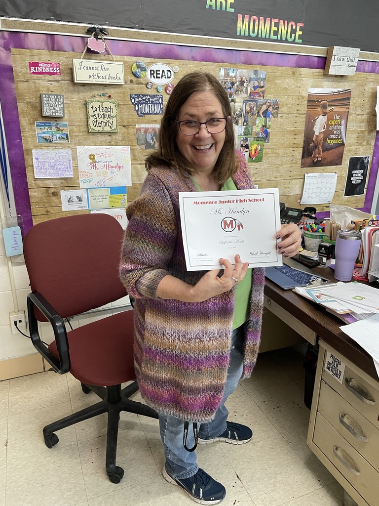 Ms. Hamlyn January Staff of the Month